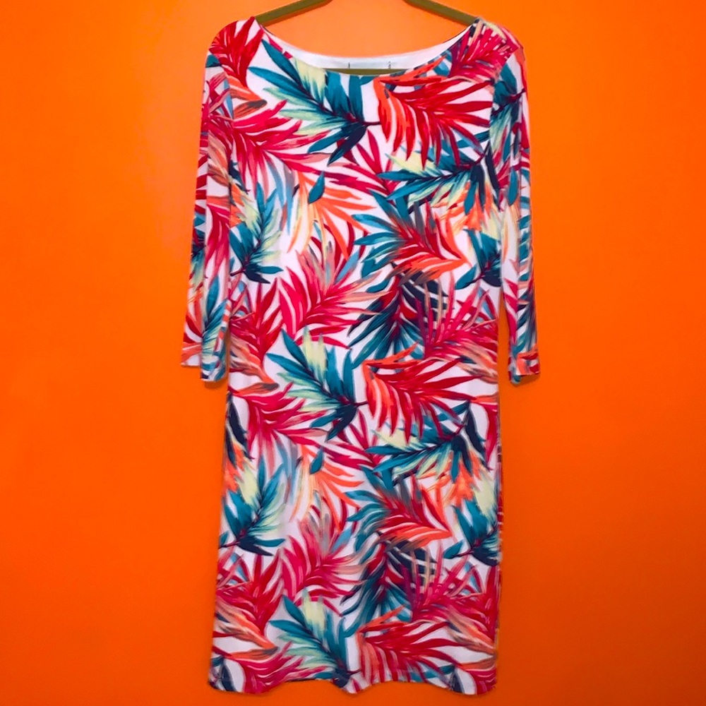 Tropical Travel Dress Resort Cruise Island Vibes Grab & Go Cover Up Casual Swim